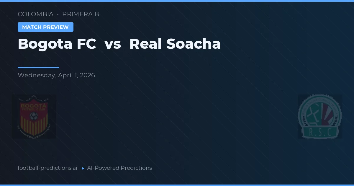 FC Bogota vs Real Soacha — typy i zapowiedź meczu