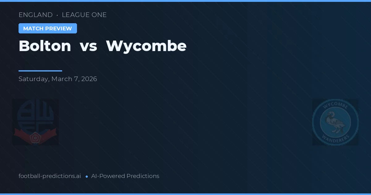 Bolton vs Wycombe — typy i zapowiedź meczu