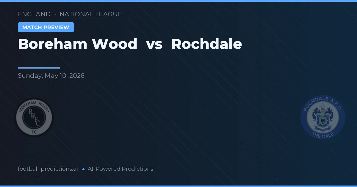Boreham Wood vs Rochdale — typy i zapowiedź meczu