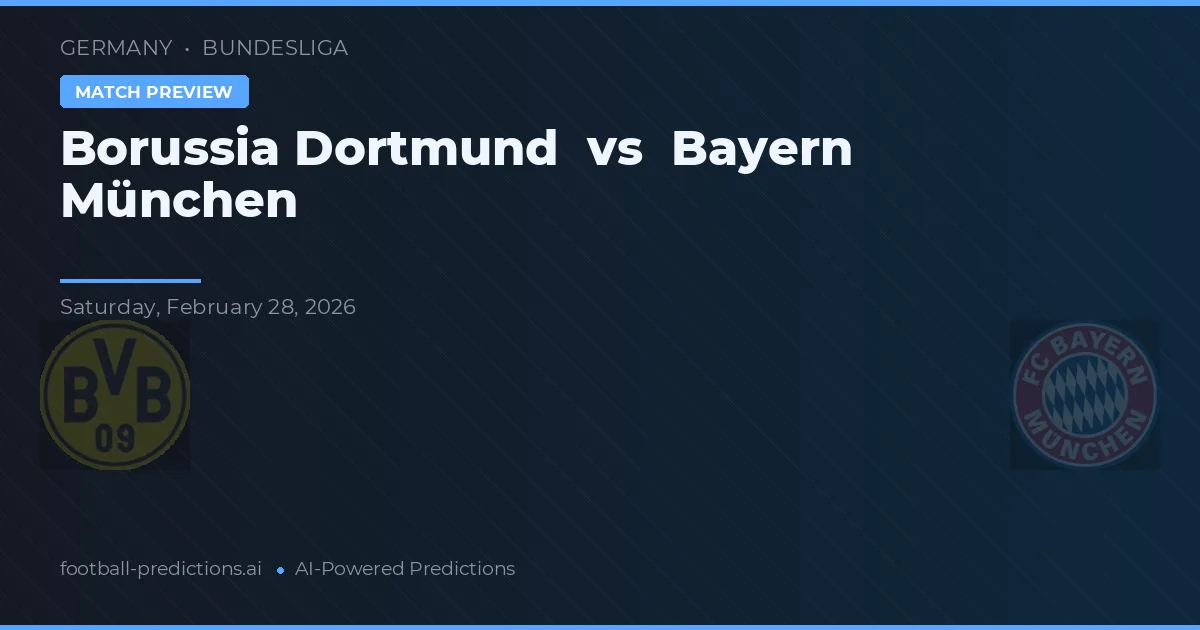Borussia Dortmund vs Bayern Monachium — typy i zapowiedź meczu