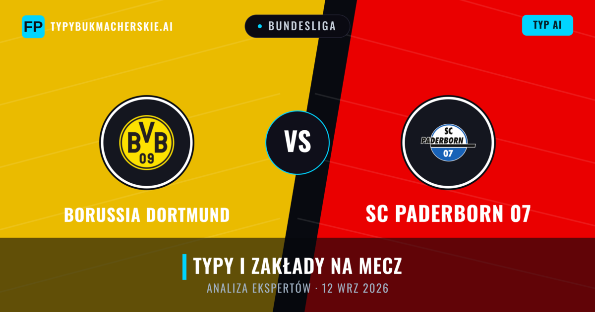 Borussia Dortmund vs SC Paderborn 07 — typy i zapowiedź meczu