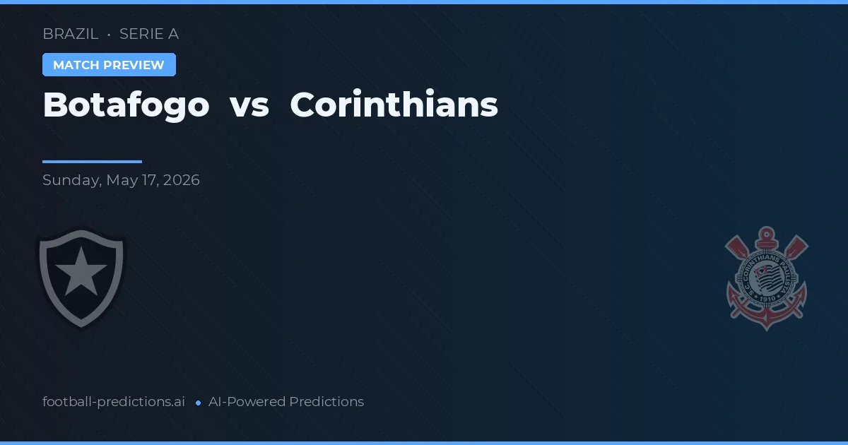 Botafogo vs Corinthians — typy i zapowiedź meczu