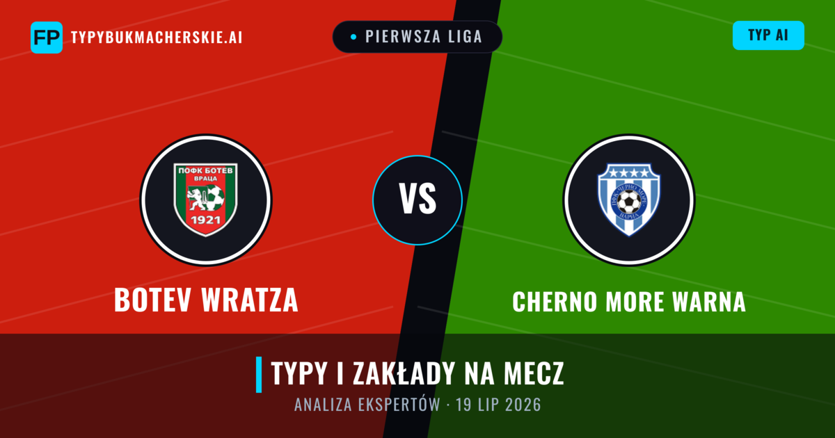 Botev Wratza vs Cherno More Warna — typy i zapowiedź meczu
