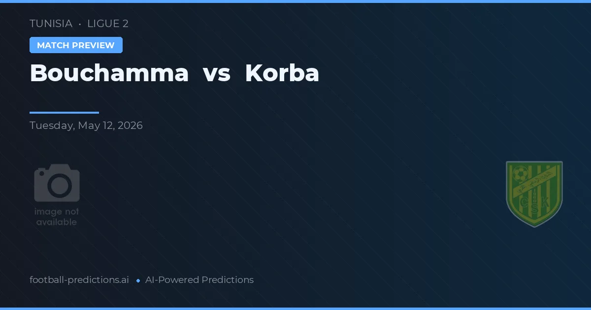 Bouchamma vs Korba — typy i zapowiedź meczu