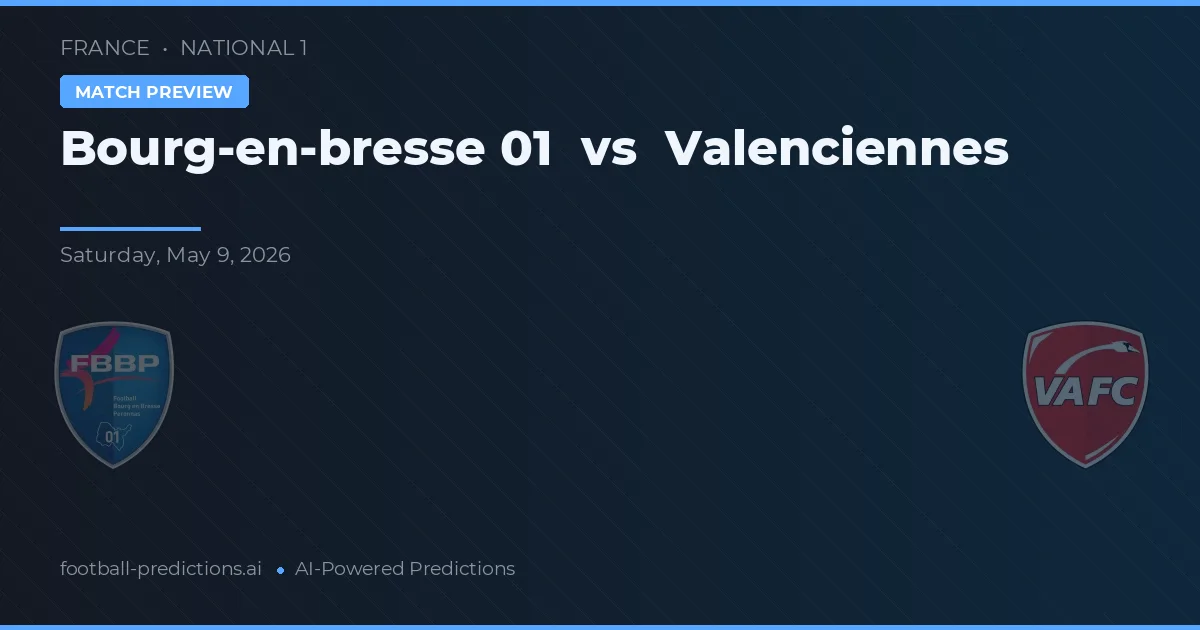 Bourg-en-Bresse 01 vs Valenciennes — typy i zapowiedź meczu