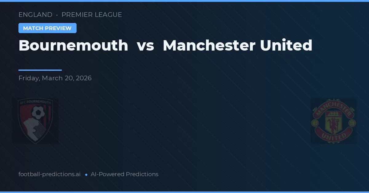 Bournemouth vs Manchester United — typy i zapowiedź meczu