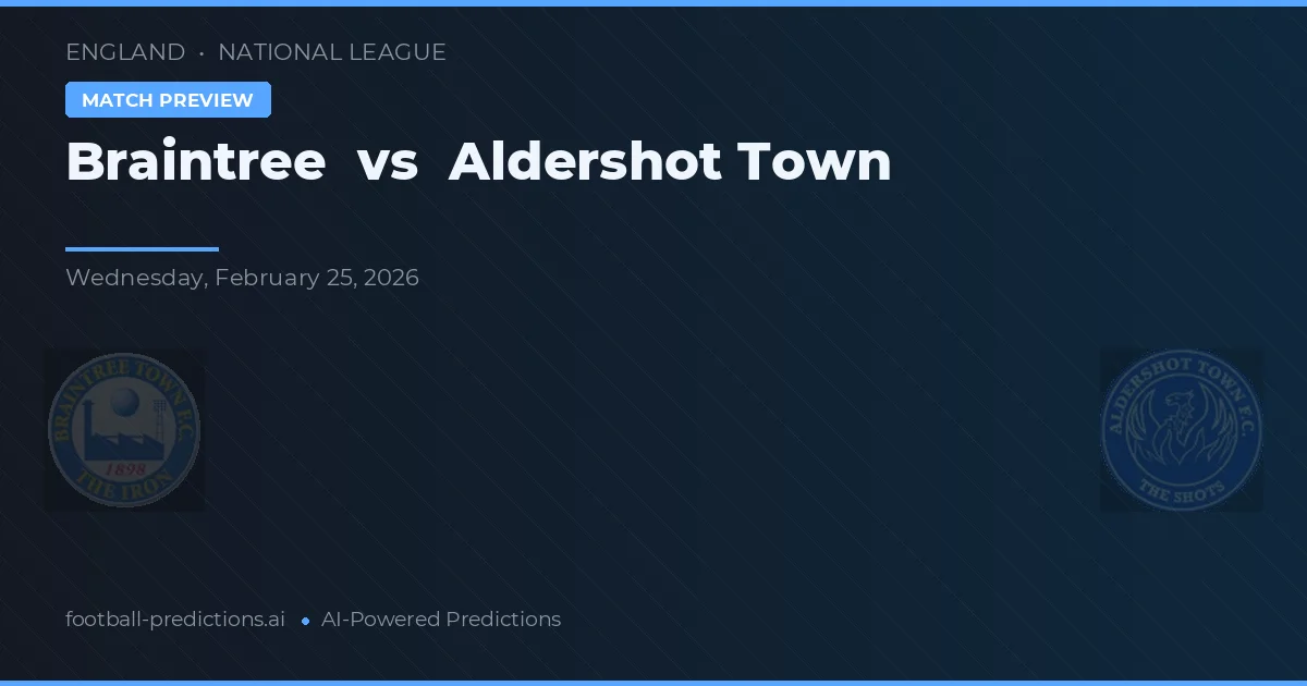 Braintree vs Aldershot Town — typy i zapowiedź meczu