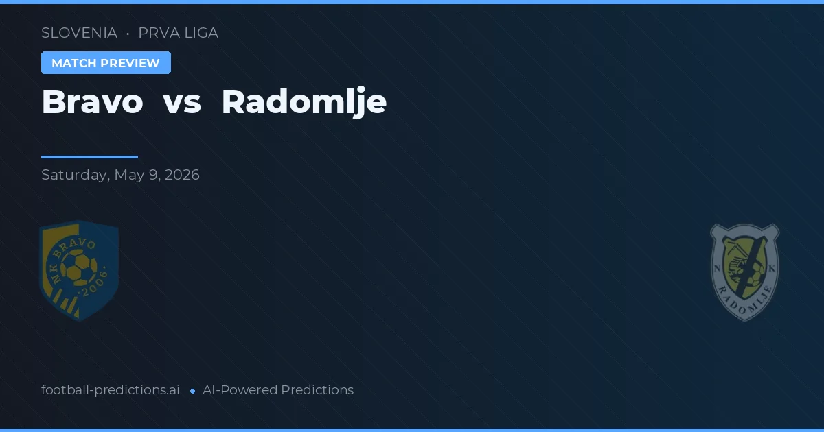 Bravo vs Radomlje — typy i zapowiedź meczu
