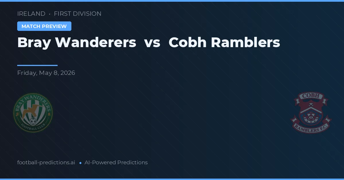 Bray Wanderers vs Cobh Ramblers — typy i zapowiedź meczu
