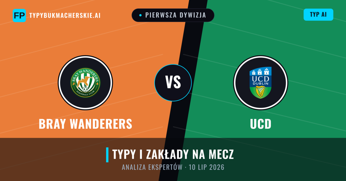 Bray Wanderers vs UCD — typy i zapowiedź meczu