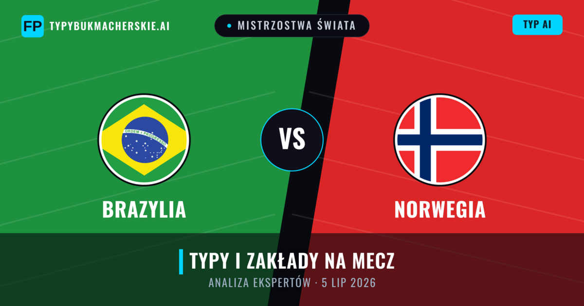 Brazylia vs Norwegia — typy i zapowiedź meczu