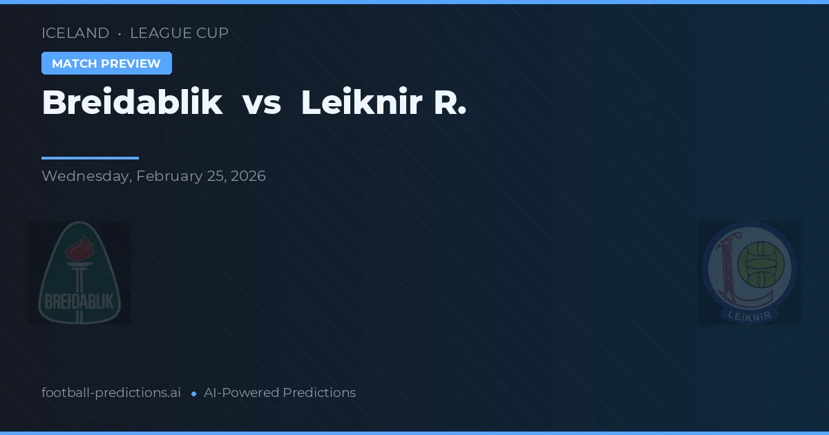 Breiðablik vs Leiknir R. — typy i zapowiedź meczu