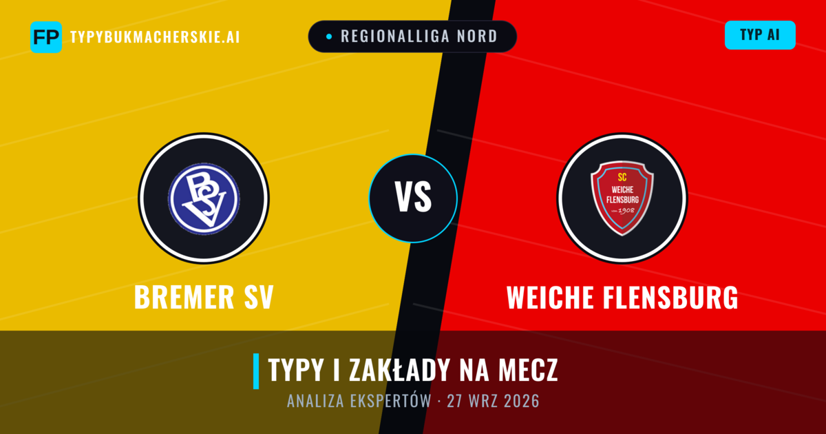Bremer SV vs Weiche Flensburg — typy i zapowiedź meczu