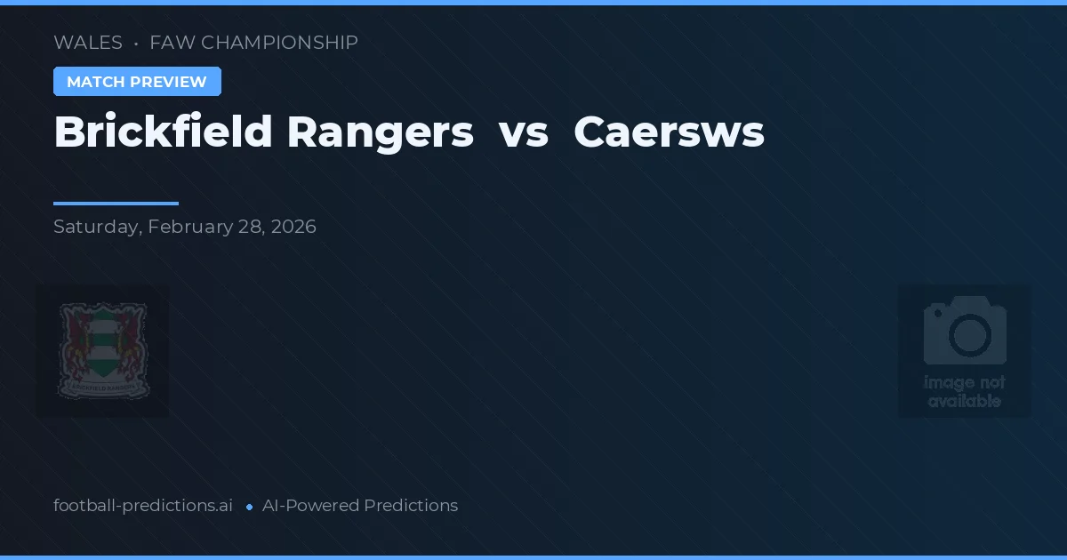 Brickfield Rangers vs Caersws — typy i zapowiedź meczu