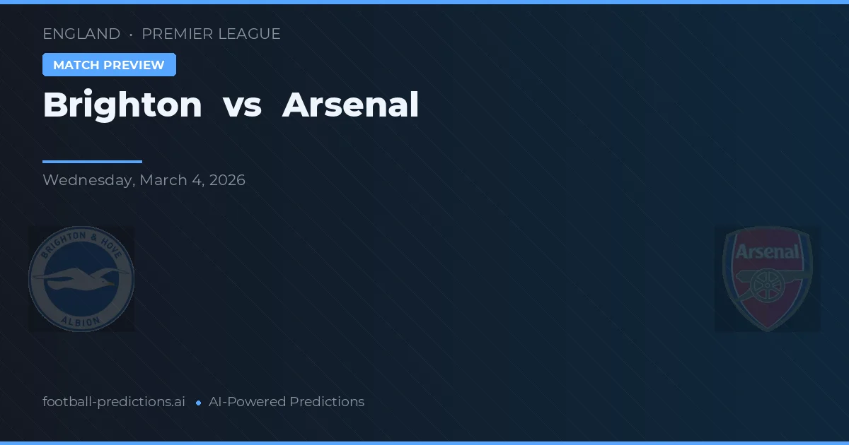 Brighton vs Arsenal — typy i zapowiedź meczu