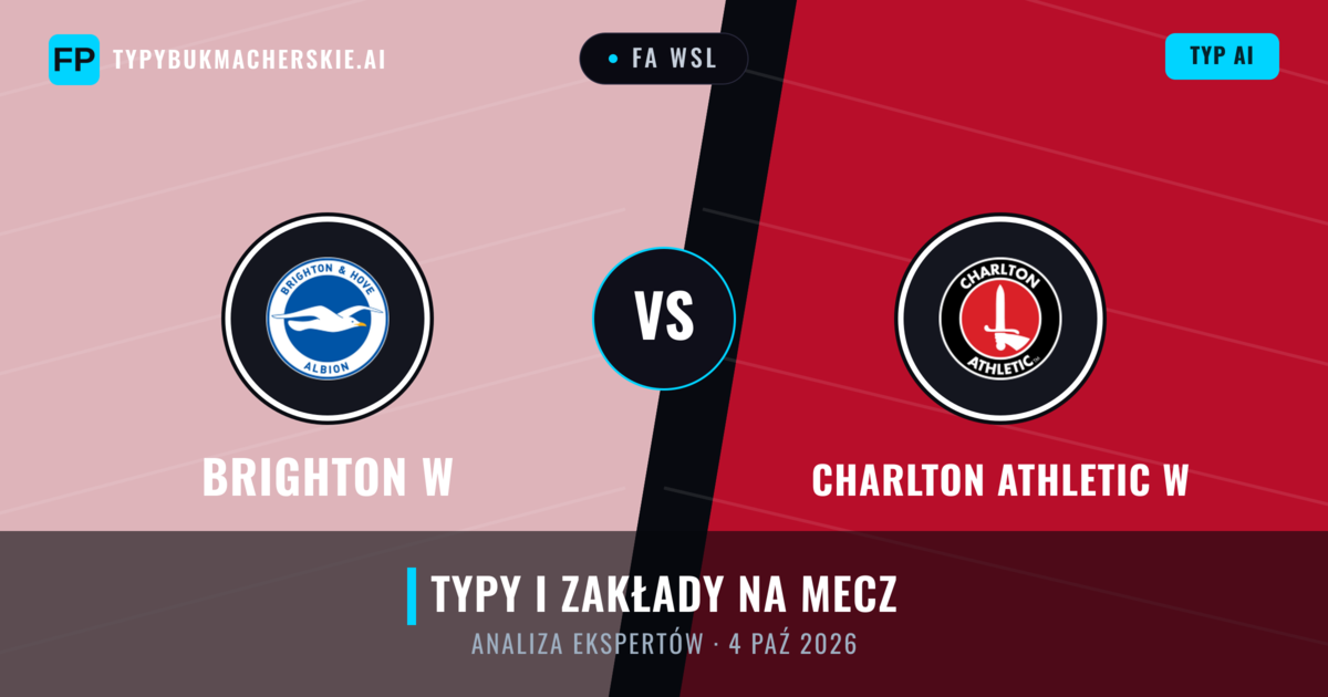 Brighton W vs Charlton Athletic W — typy i zapowiedź meczu