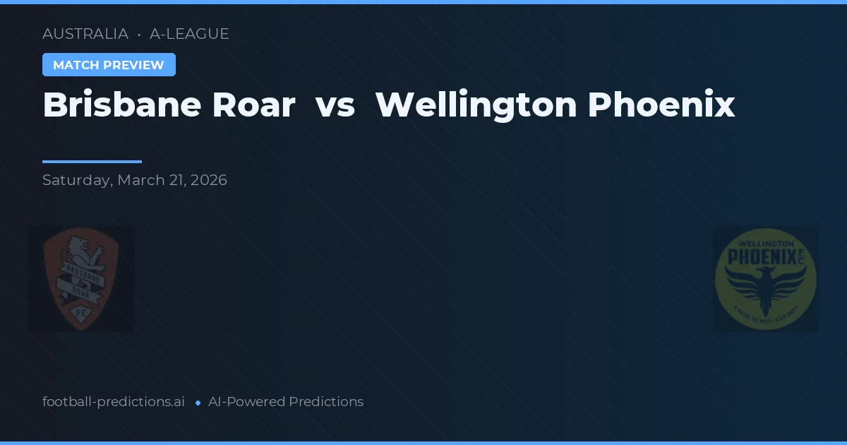 Brisbane Roar vs Wellington Phoenix — typy i zapowiedź meczu