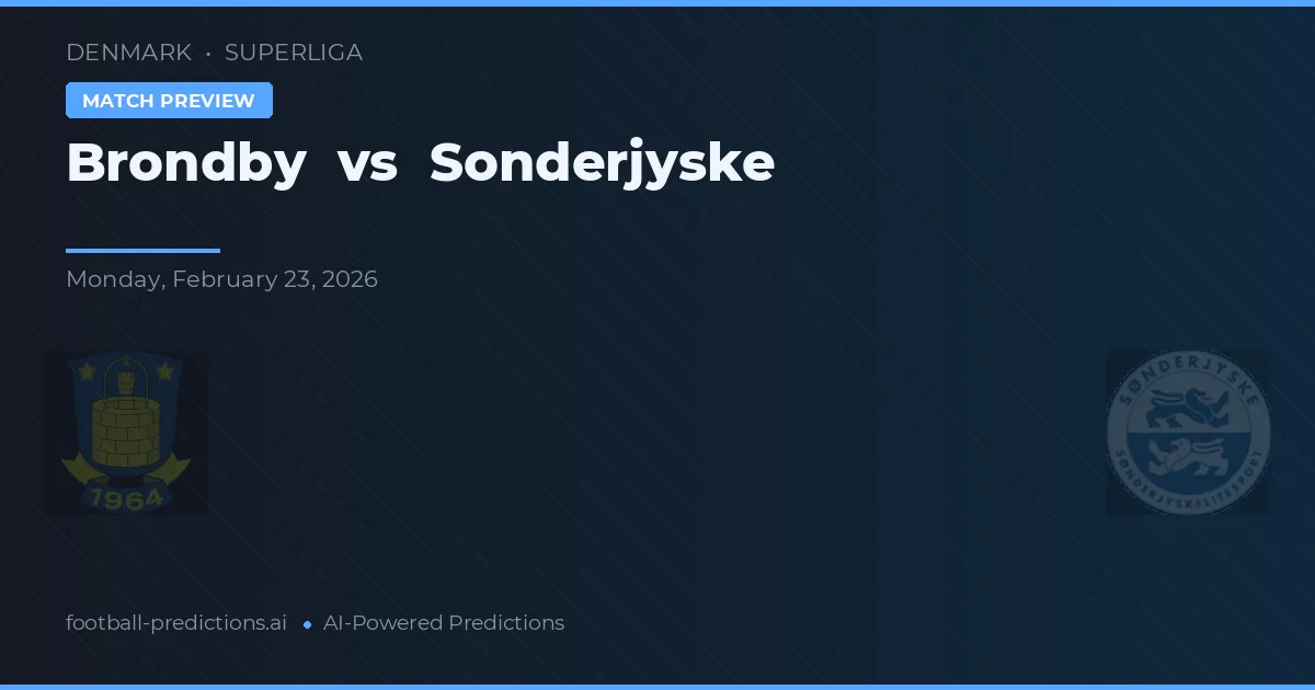Brøndby vs Sønderjyske — typy i zapowiedź meczu