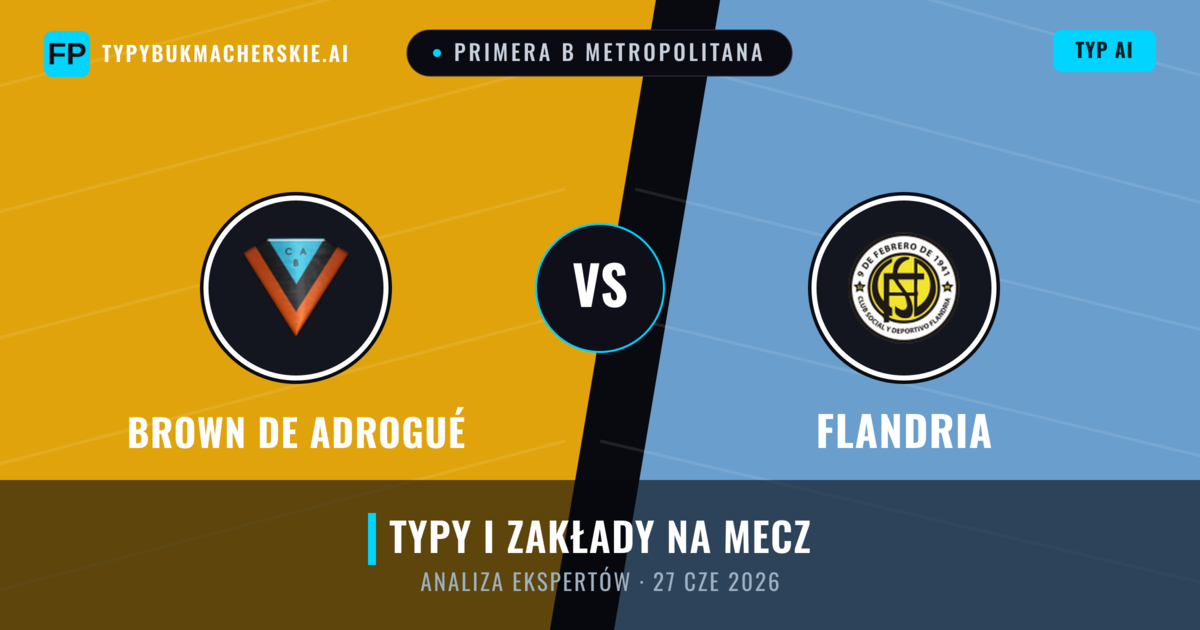 Brown de Adrogué vs Flandria — typy i zapowiedź meczu