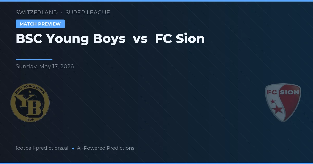 BSC Young Boys vs FC Sion — typy i zapowiedź meczu