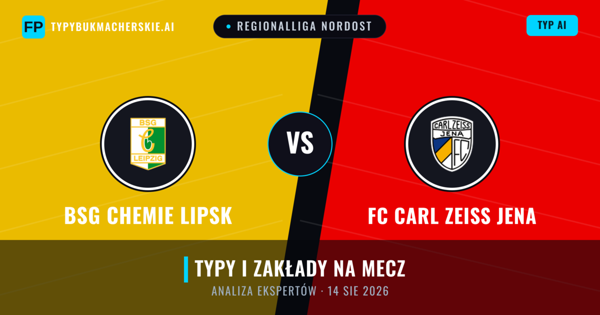 BSG Chemie Lipsk vs FC Carl Zeiss Jena — typy i zapowiedź meczu