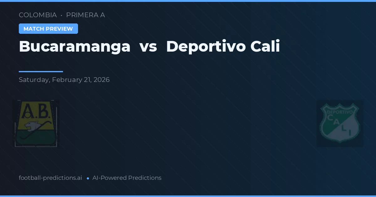 Bucaramanga vs Deportivo Cali — typy i zapowiedź meczu