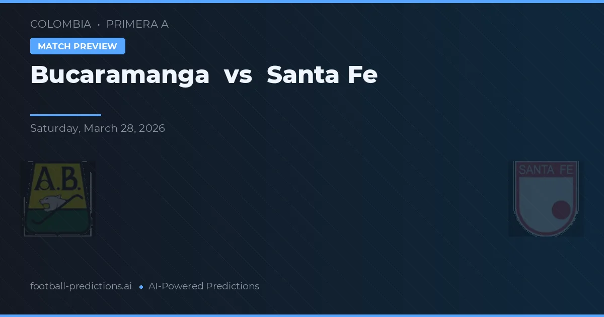 Bucaramanga vs Independiente Santa Fe — typy i zapowiedź meczu