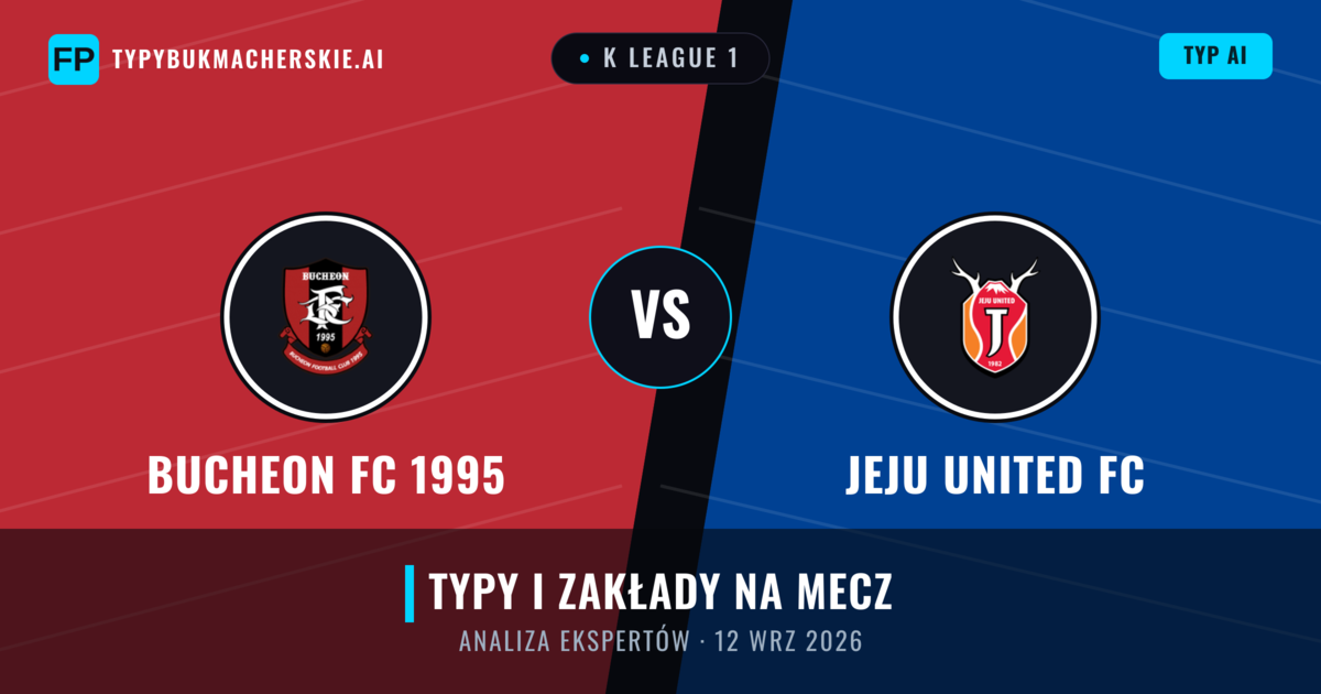 Bucheon FC 1995 vs Jeju United FC — typy i zapowiedź meczu