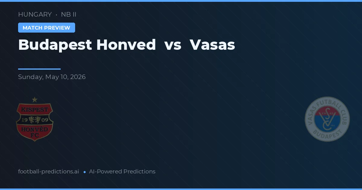 Budapest Honvéd vs Vasas — typy i zapowiedź meczu