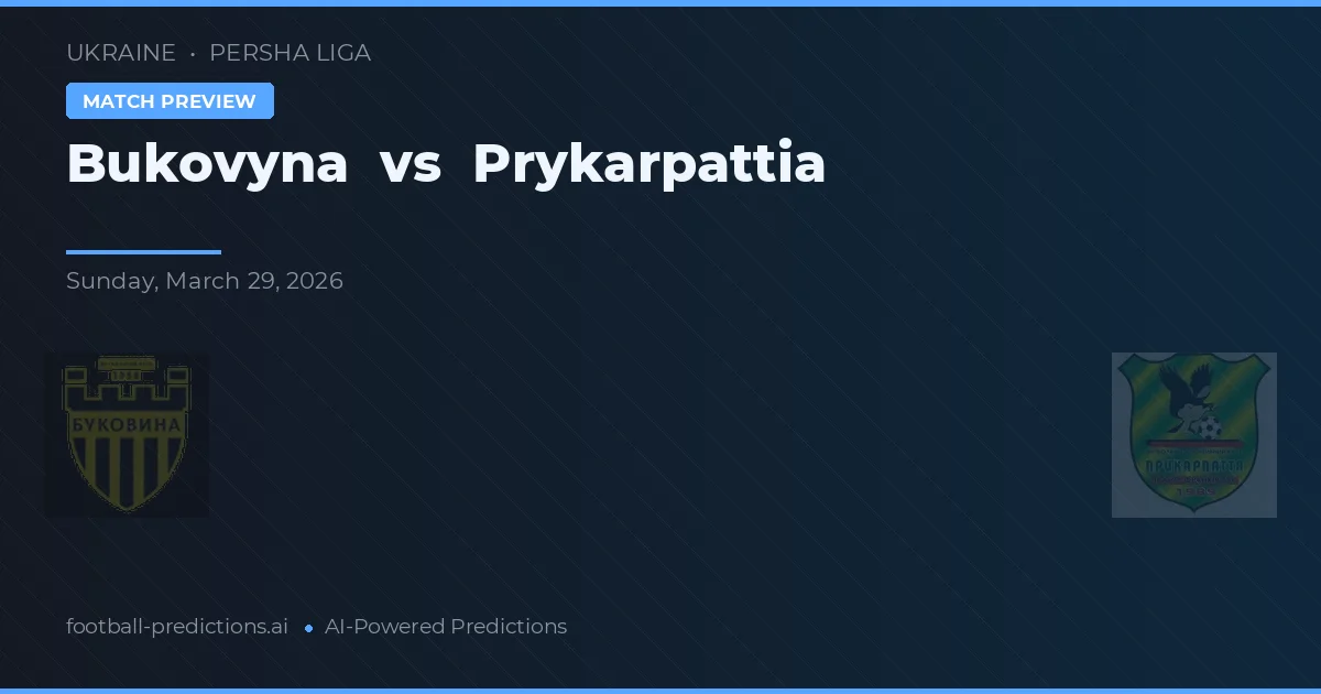 Bukowina vs Prykarpattia — typy i zapowiedź meczu