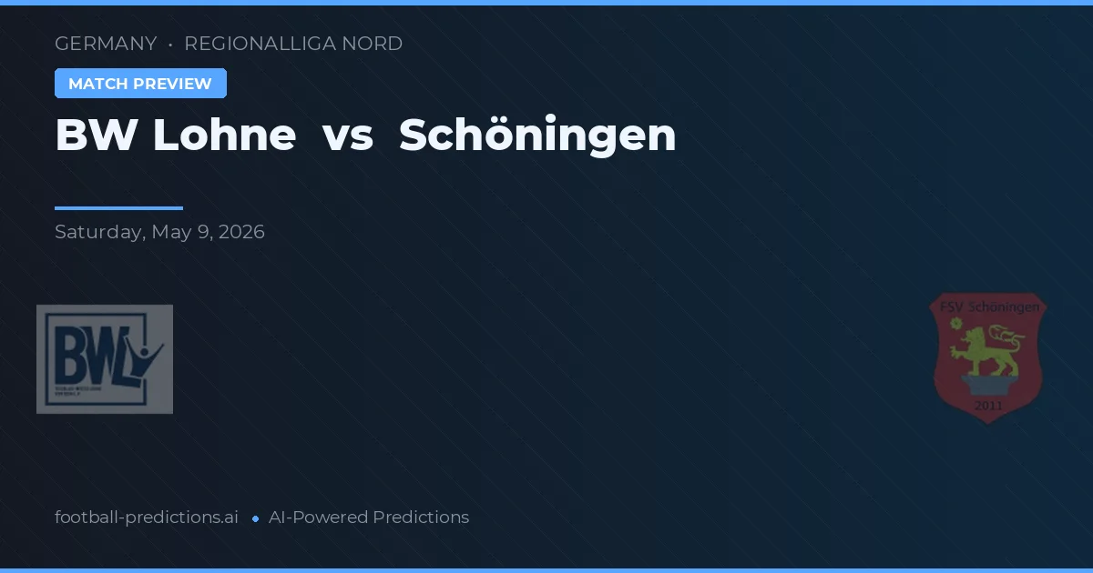 BW Lohne vs Schöningen — typy i zapowiedź meczu