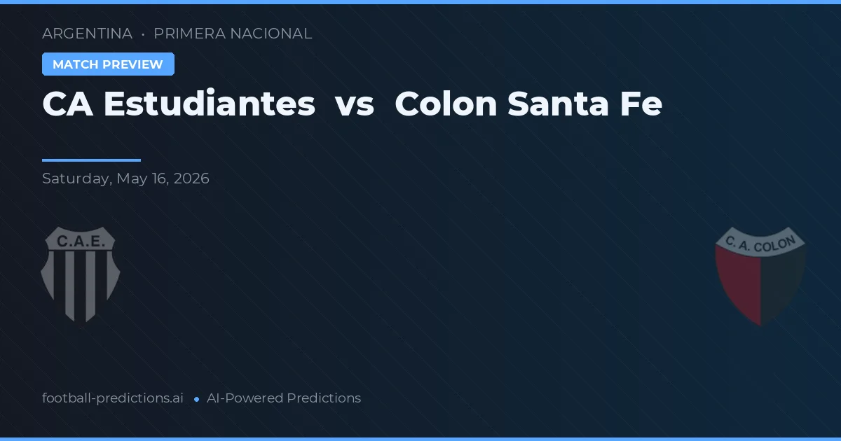 Estudiantes vs Colon Santa Fe — typy i zapowiedź meczu
