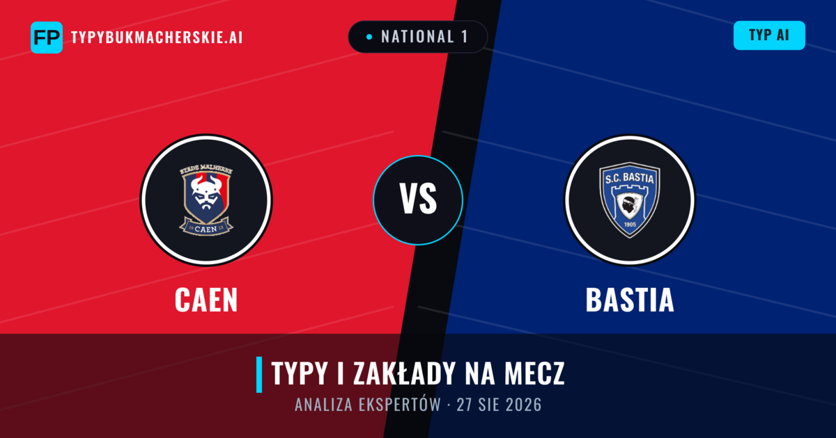 Caen vs Bastia — typy i zapowiedź meczu