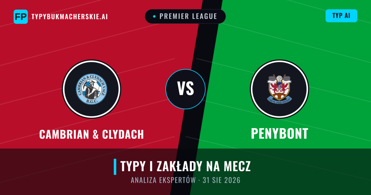 Cambrian & Clydach vs Penybont — typy i zapowiedź meczu