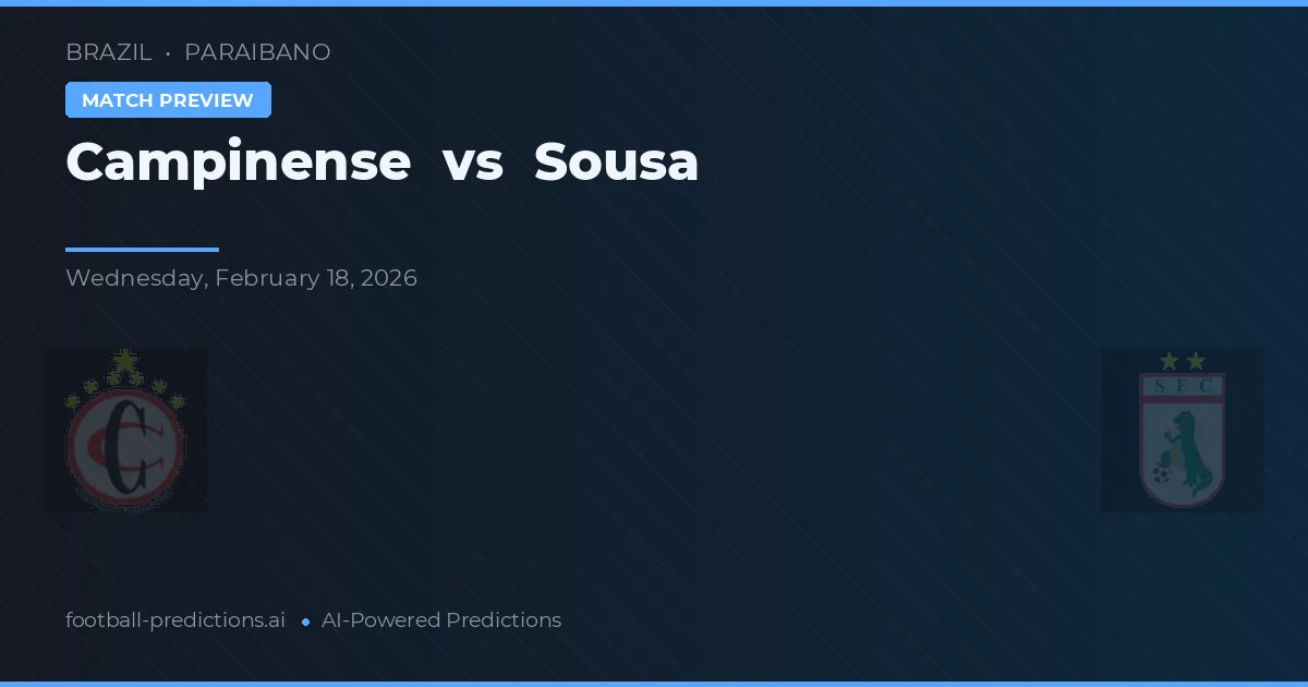 Campinense vs Sousa — typy i zapowiedź meczu