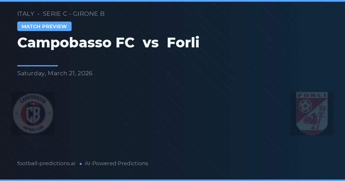 Campobasso vs Forli — typy i zapowiedź meczu