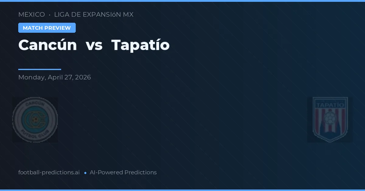 Cancún vs Tapatío preview