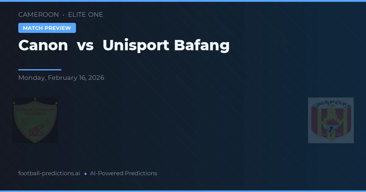 Canon vs Unisport Bafang — typy i zapowiedź meczu
