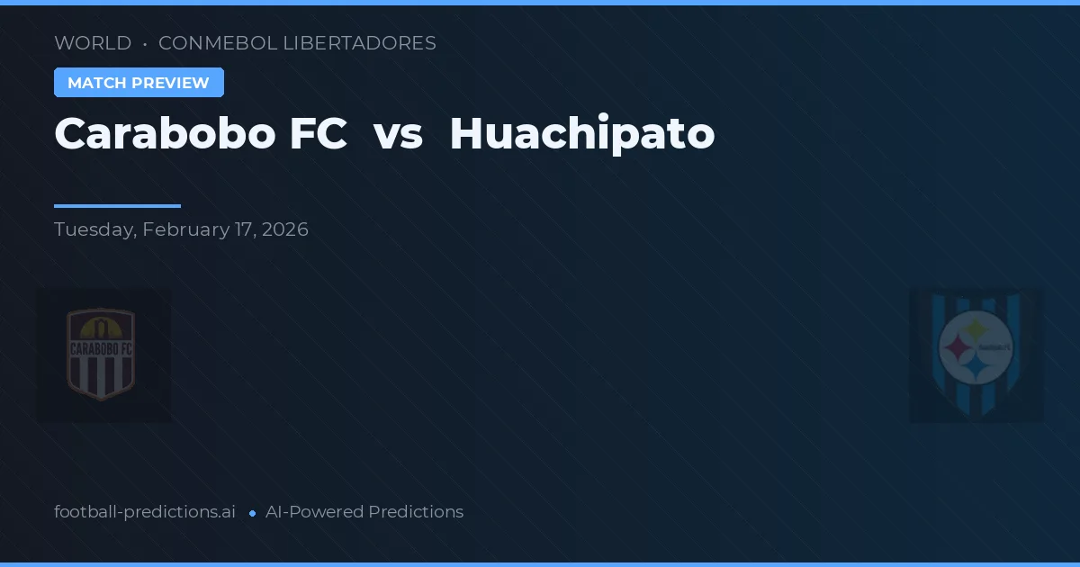 Carabobo FC vs Huachipato — typy i zapowiedź meczu