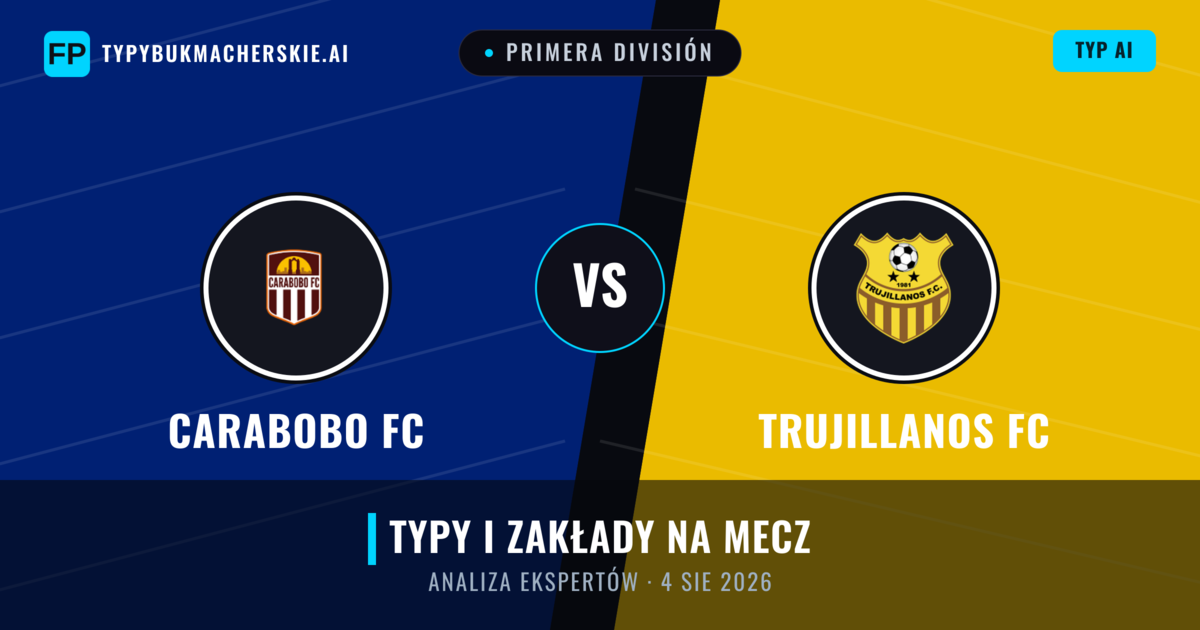 Carabobo FC vs Trujillanos FC — typy i zapowiedź meczu