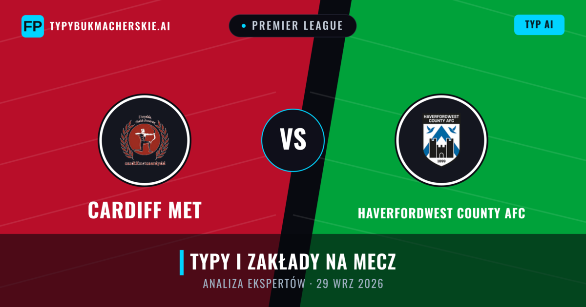 Cardiff MET vs Haverfordwest County AFC — typy i zapowiedź meczu