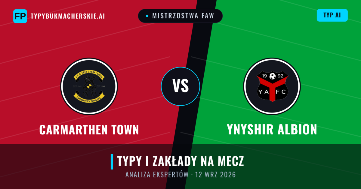 Carmarthen Town vs Ynyshir Albion — typy i zapowiedź meczu