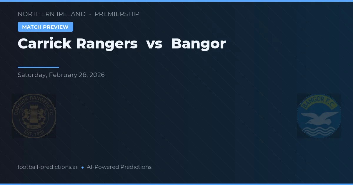 Carrick Rangers vs Bangor — typy i zapowiedź meczu