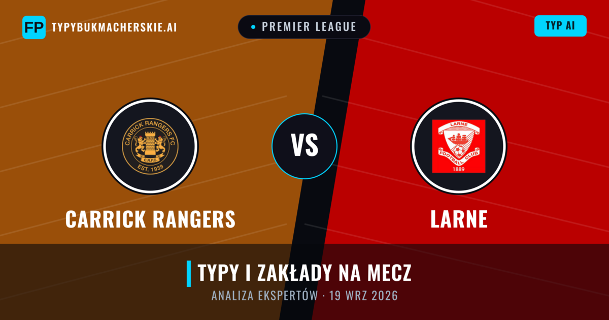 Carrick Rangers vs Larne — typy i zapowiedź meczu