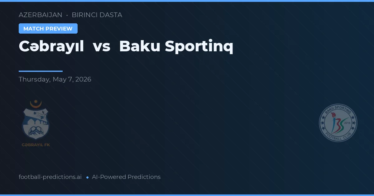 Cəbrayıl vs Baku Sportinq preview
