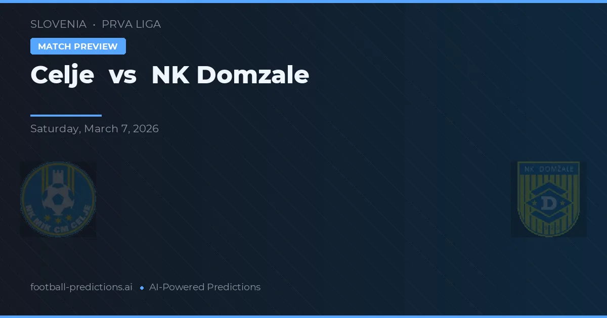 Celje vs NK Domžale — typy i zapowiedź meczu