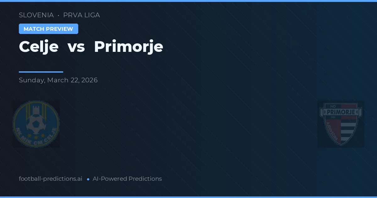 Celje vs Primorje — typy i zapowiedź meczu