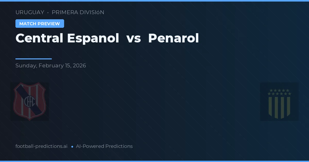 Central Español vs Peñarol — typy i zapowiedź meczu