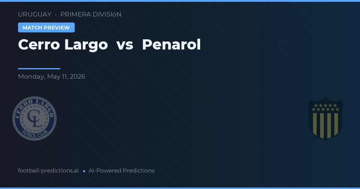 Cerro Largo vs Peñarol — typy i zapowiedź meczu