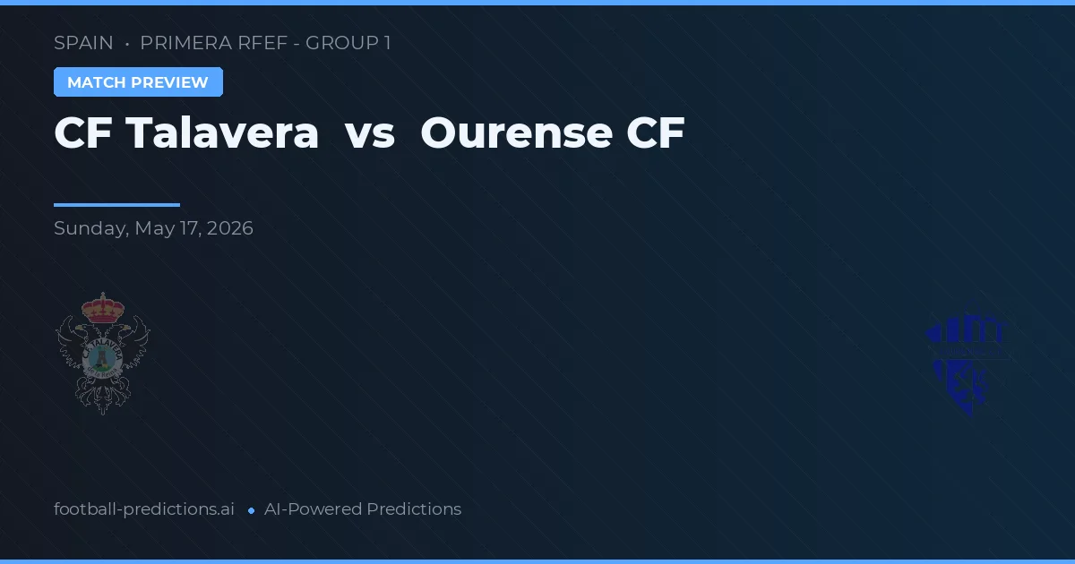 CF Talavera vs Ourense CF — typy i zapowiedź meczu